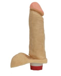 Prótese maciça em silicone 19 x 5cm com vibro interno