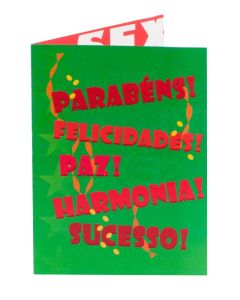 Cartão Felicidades, Paz...