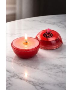 Vela Beijável na maçã Morango com Champagne