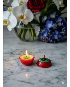 Vela Beijável na maçã Menta